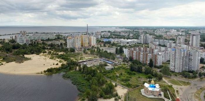 Черкассы с высоты птичьего полёта